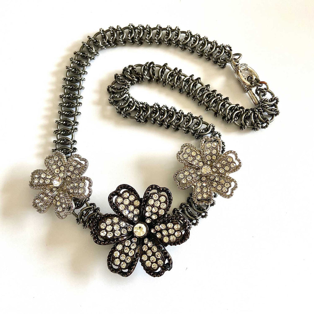 Vintage Styled Flower Necklace