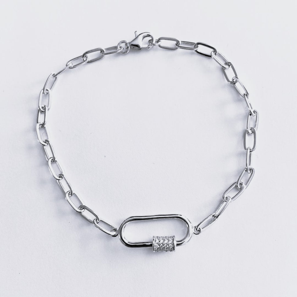 Carabiner lock bracelet