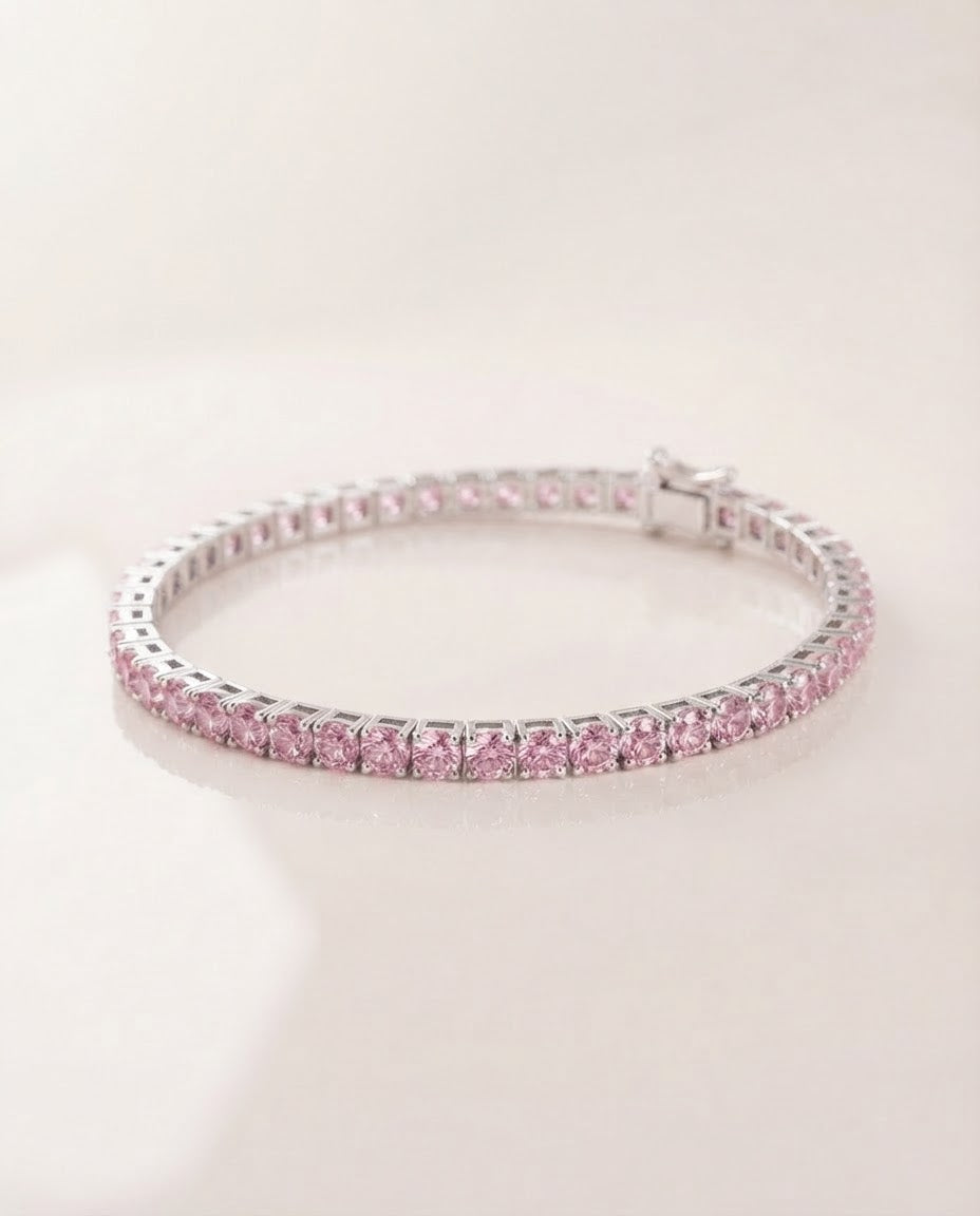 Rose Riviere Tennis Bracelet