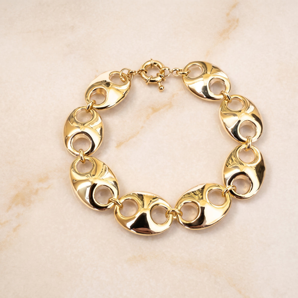 Puffed Up Mariner Link Bracelet