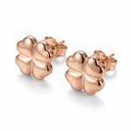 Celtic Four Leaf Clover Post Earrings