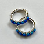 Opal Hoop Earrings