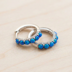 Opal Hoop Earrings