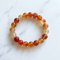 Carnelian Fire Meditation Bracelet – Genuine Carnelian Gemstone