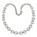 Equestrian Stirrup Link Necklace - Silver