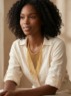 Golden Hour Fringe Necklace