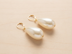 Luna Grande Teardrop Pearl Drop Earrings — 14K Gold Filled