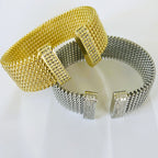 Statement Mesh Cuff Bracelet