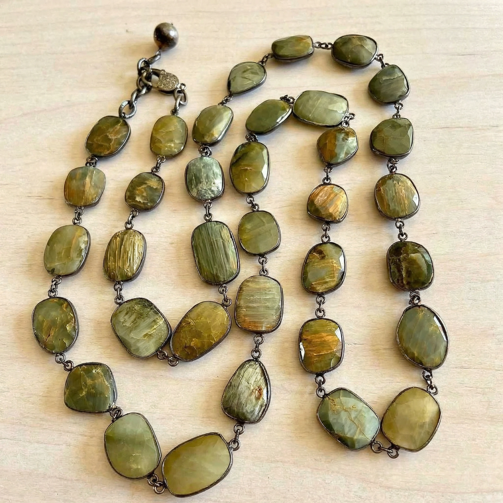 Wild Garden Moss Agate Necklace