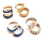 Opal Hoop Earrings