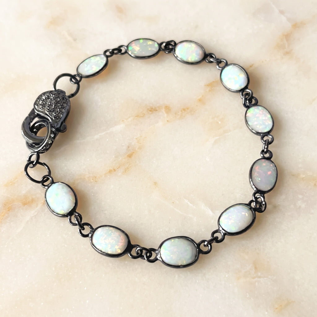 Opal Cobochone Bracelet