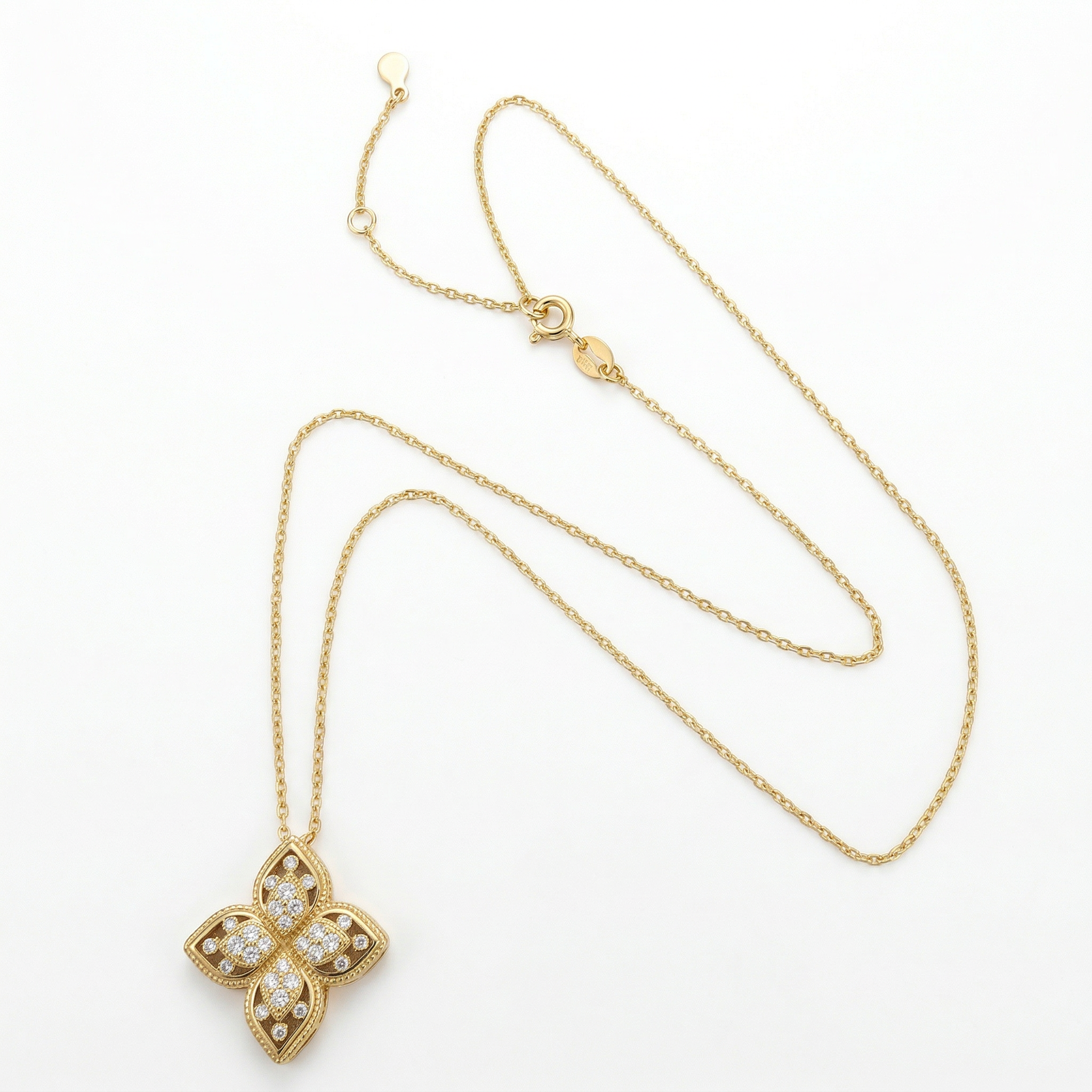 Fleur Simulated Diamond Necklace