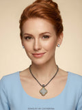 Fiore Pavé Simulated Diamond Quatrefoil Clover Pendant Necklace