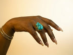 Turquoise Goddess Adjustable Ring