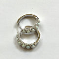 Opal Hoop Earrings