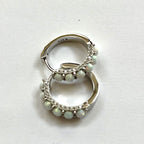 Opal Hoop Earrings