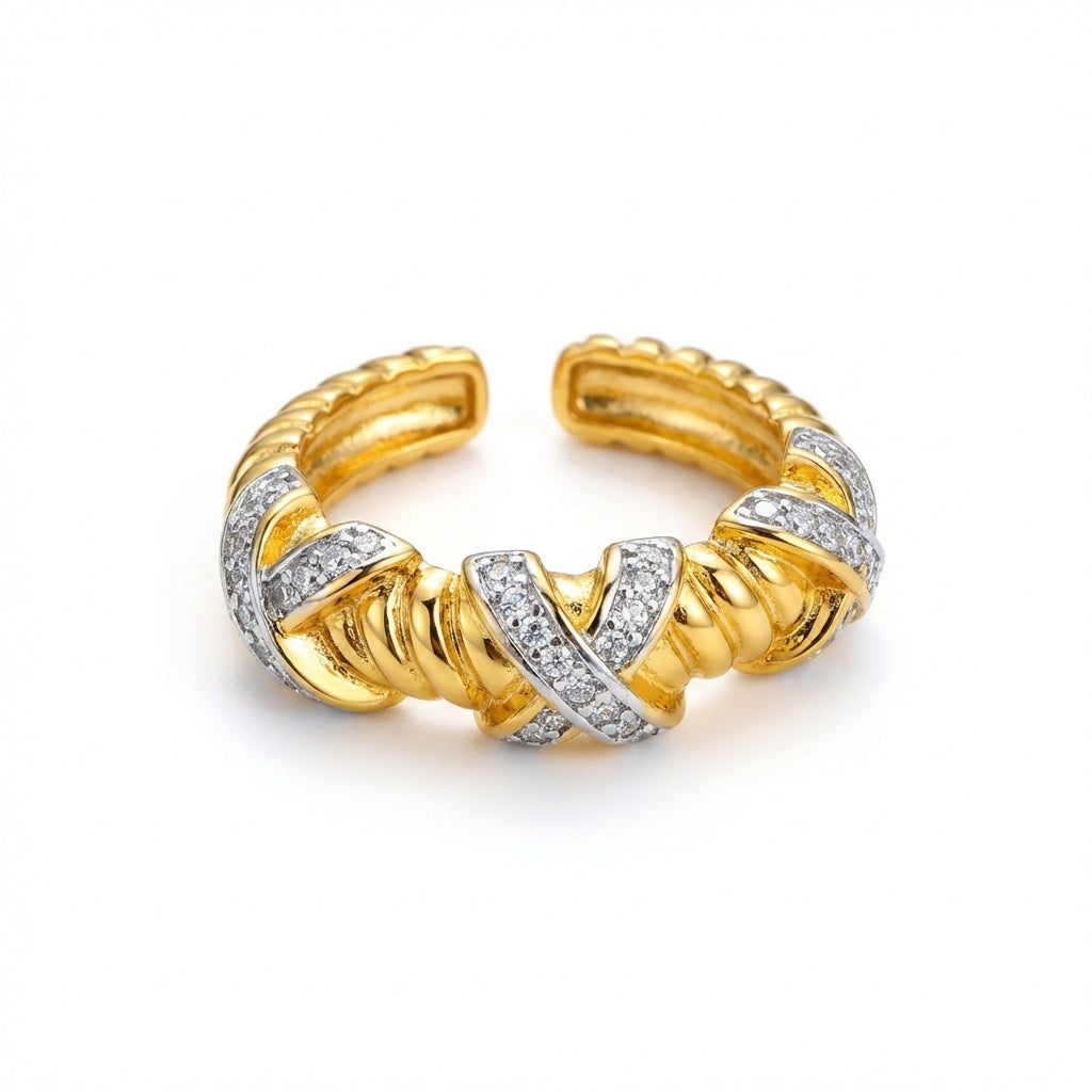 Embrace Pavé Adjustable Ring