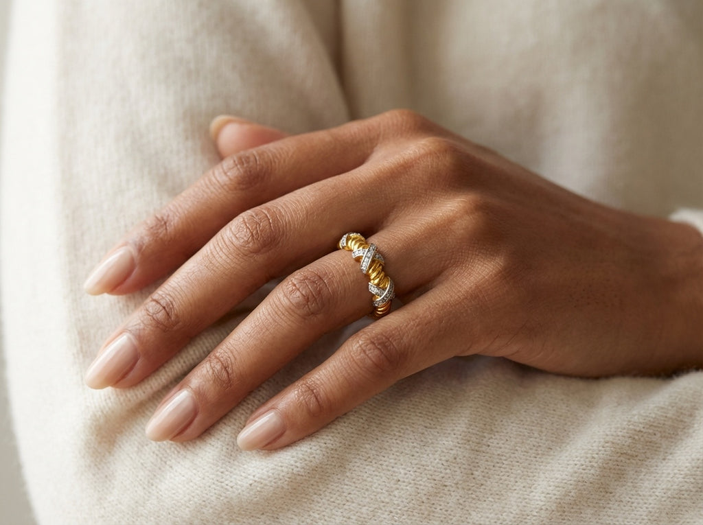 Embrace Pavé Adjustable Ring