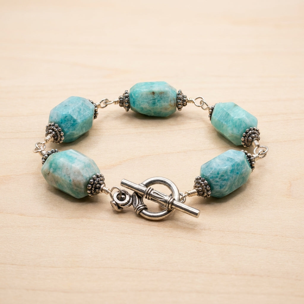 Seafoam Stone Toggle Bracelet