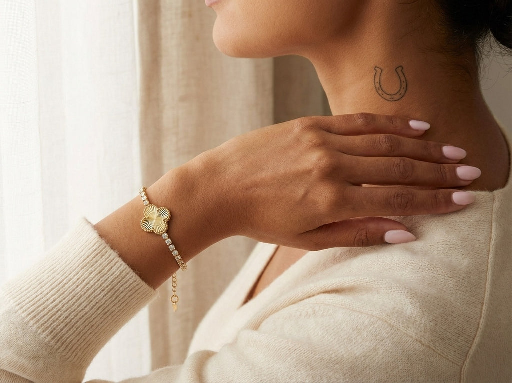 Luxe Clover Tennis Bracelet