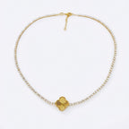 Luxe Clover Tennis Necklace