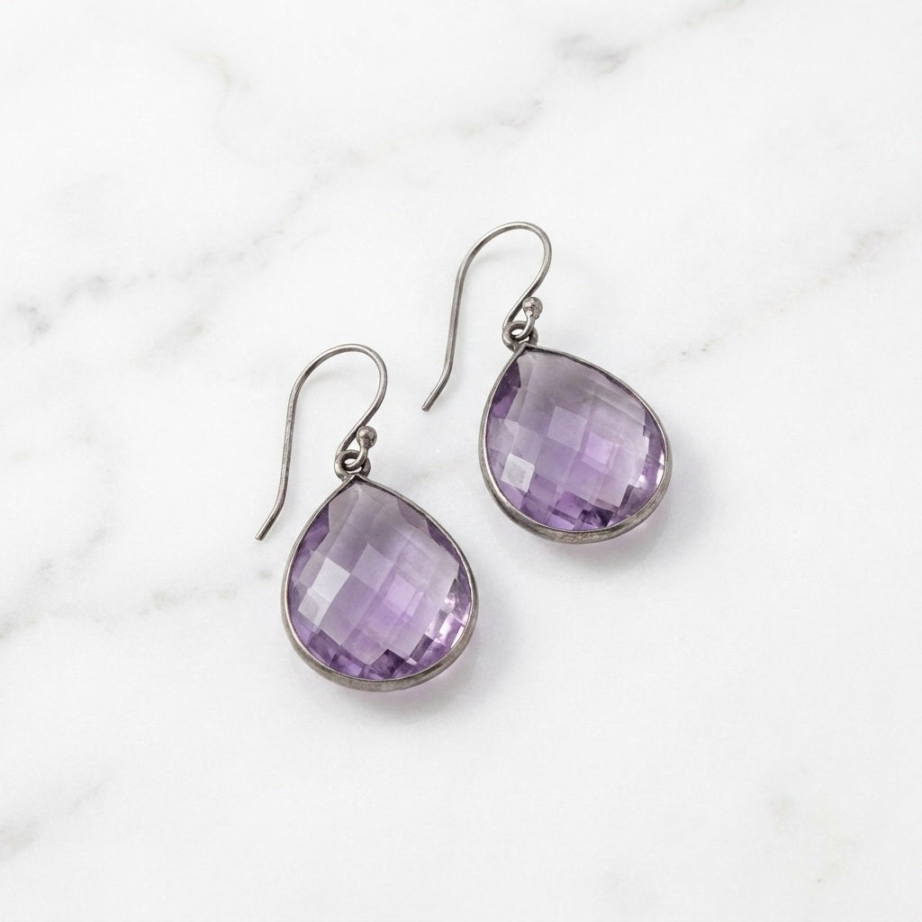 Lilac Drop Earrings