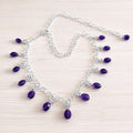 Gemstone Rain Sterling Silver Necklaces