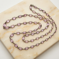 Violet Mist Faceted Amethyst Station Necklace