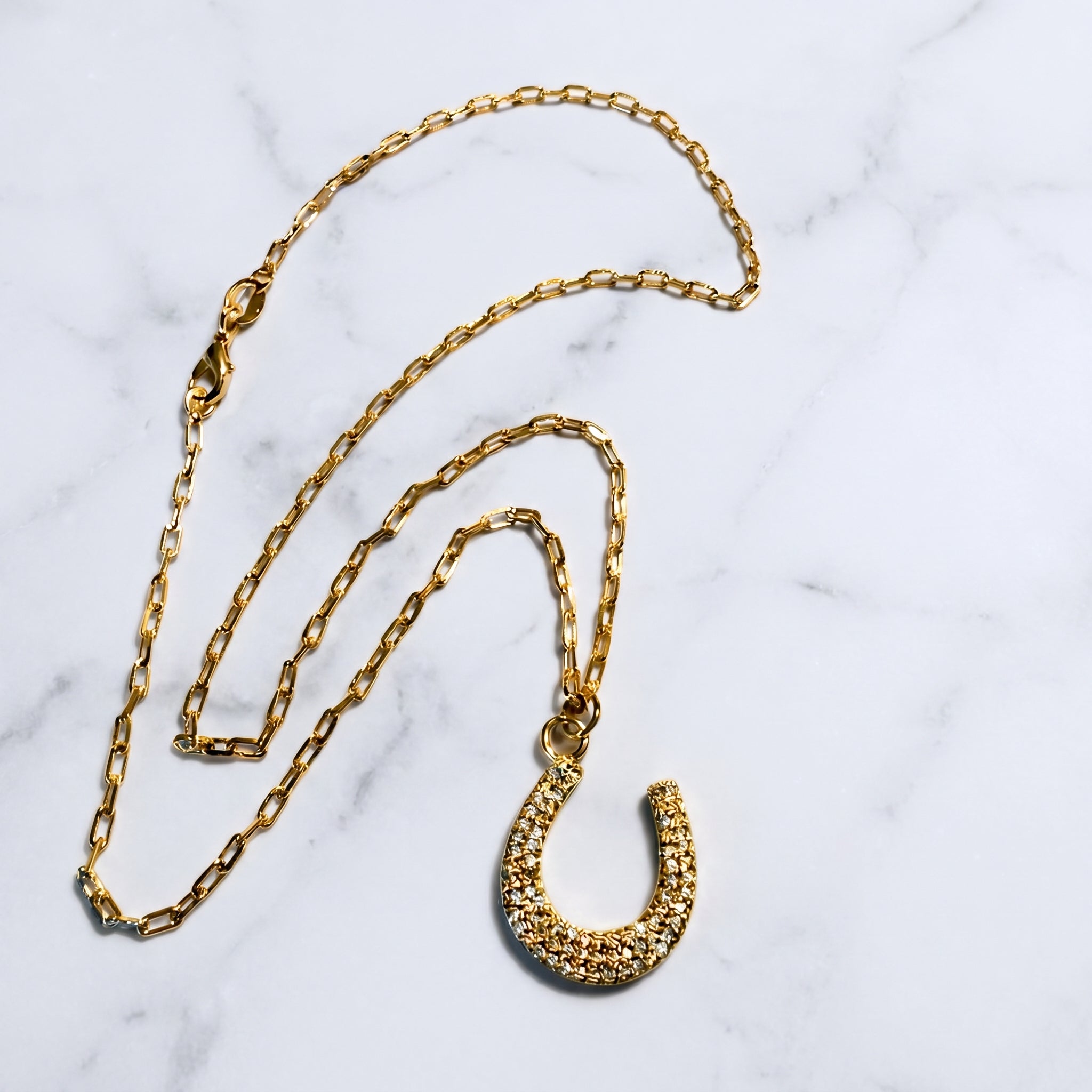 The Aurelia Sliding Horseshoe Necklace