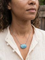Azure Heirloom Pendant Necklace