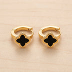 Clover Huggie Hoop Earrings
