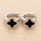 Clover Huggie Hoop Earrings