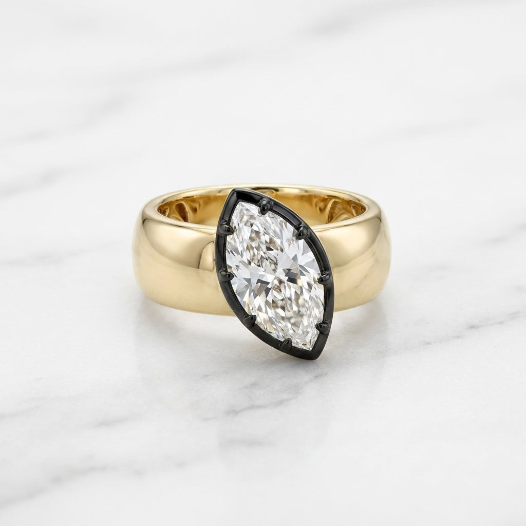 Golden Dewdrop Rings