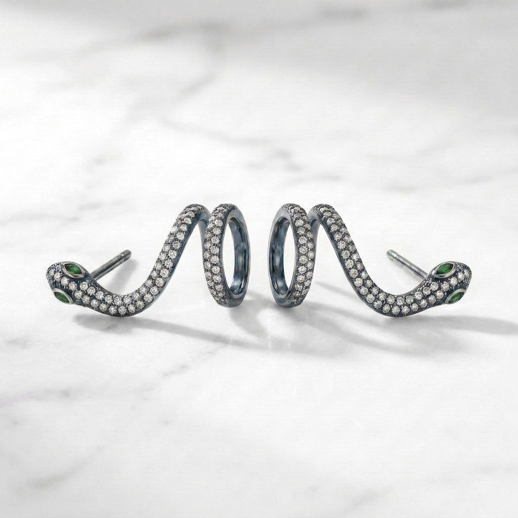 Coil Serpentine Earrings