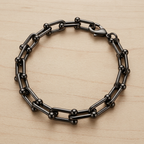Noir Bracelet | Demi- Noir Stainless Steel Bracelet