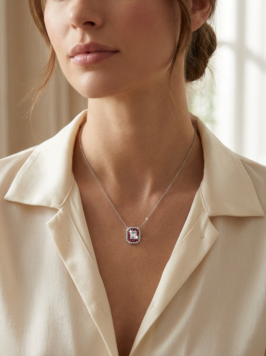 Scarlet O Necklace