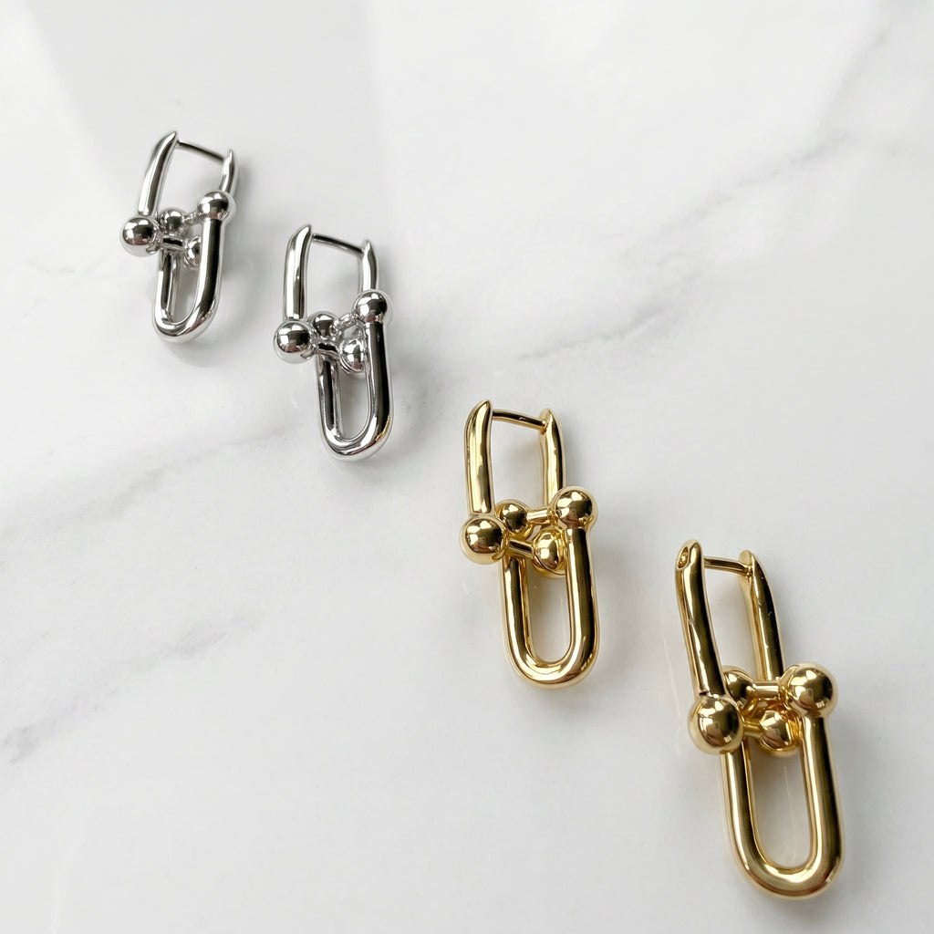 Stirrup Charm Earrings