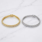 Halo Line Tennis Bracelets