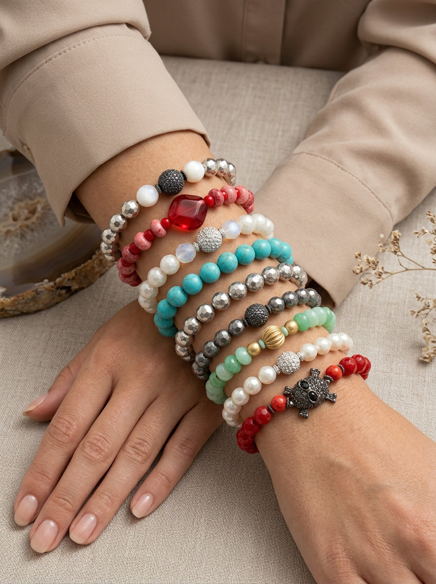 Iridescent Stillness Meditation Bracelet
