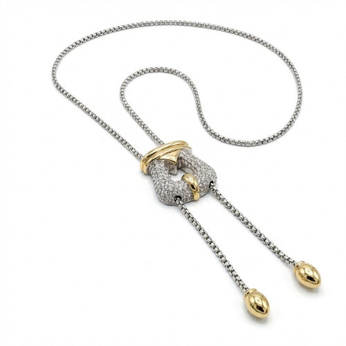 Buckle Tassel Necklace