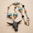 Silver Mesa Longhorn Necklace