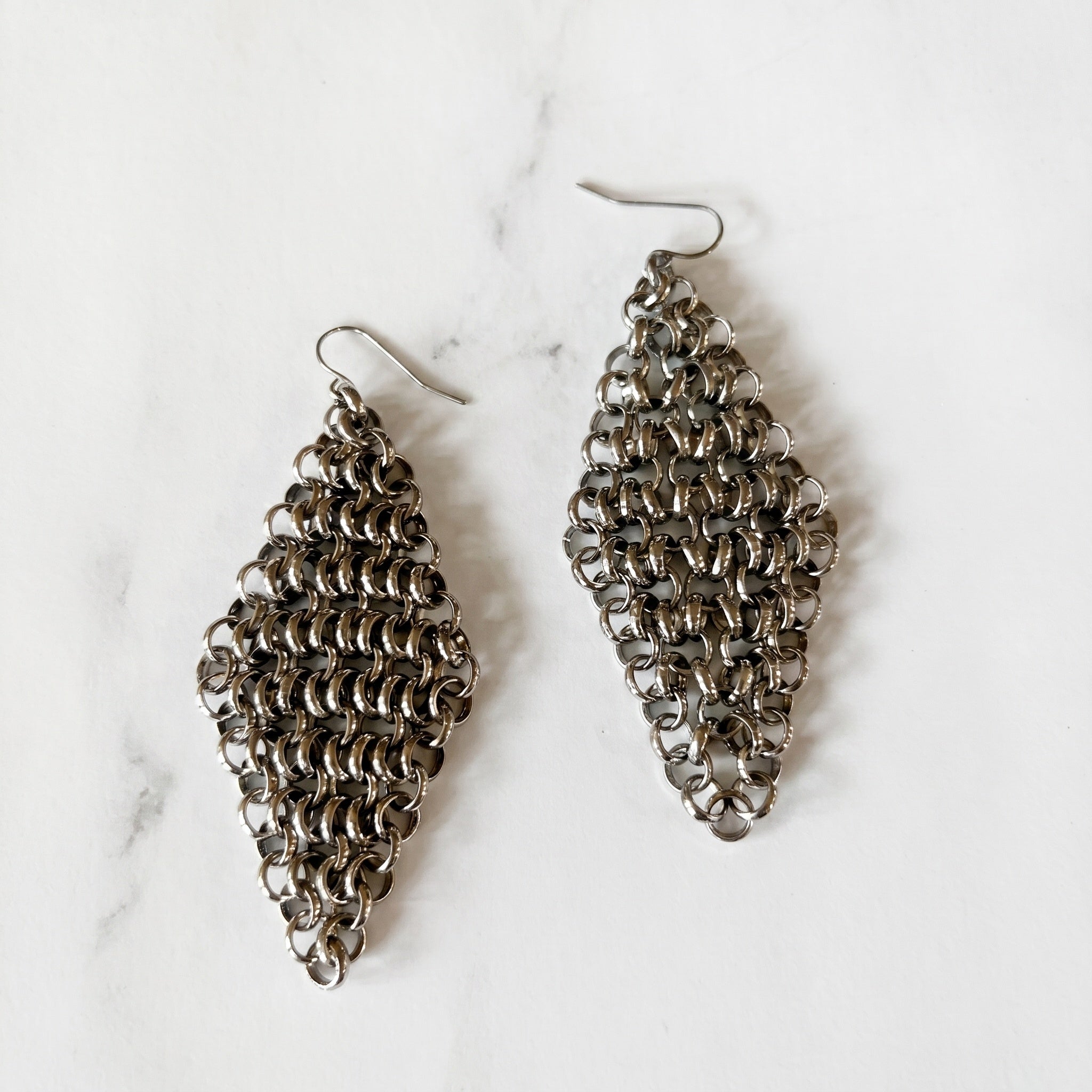 Silver Weave Earrings