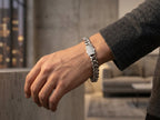 Luxe Cuban Link Bracelet with Simulated Diamond Clasp