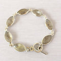 Golden Thread Rutilated Quartz Station Bracelet