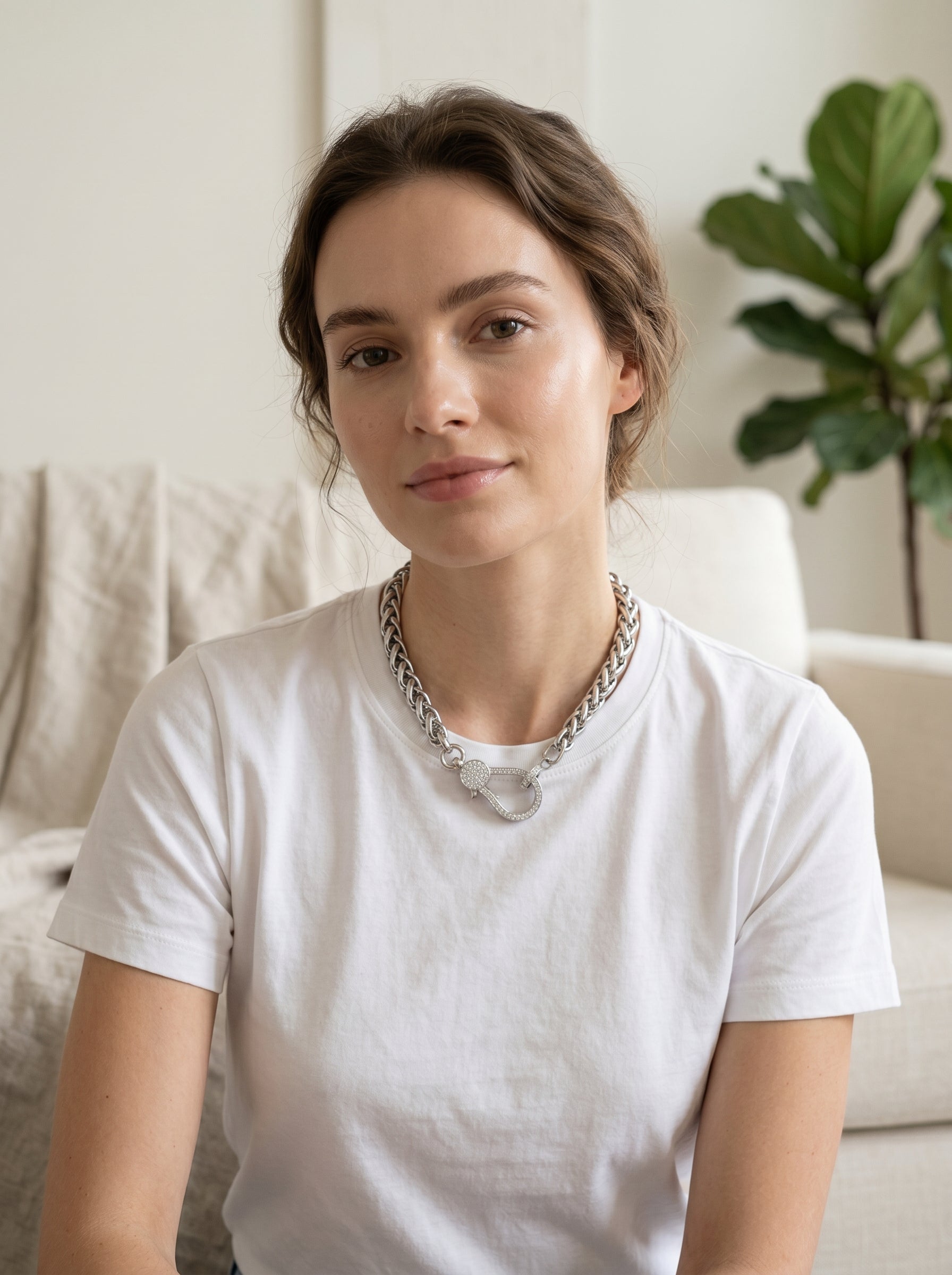 Pavé Lobster Claw Choker