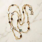 Golden Horizon Wrap Necklace