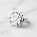 Moonpetal Clover Ring