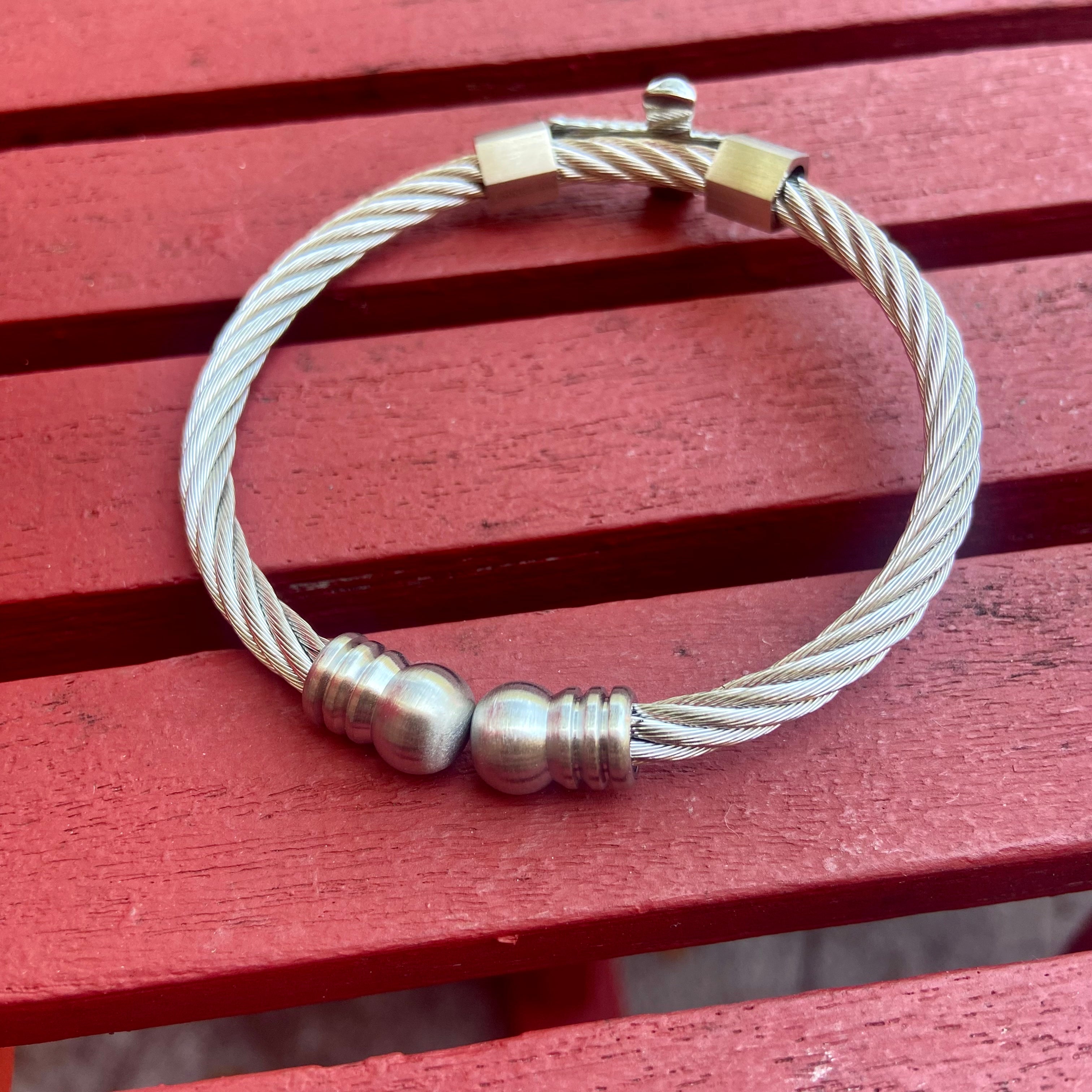 Twisted Cross Bracelet