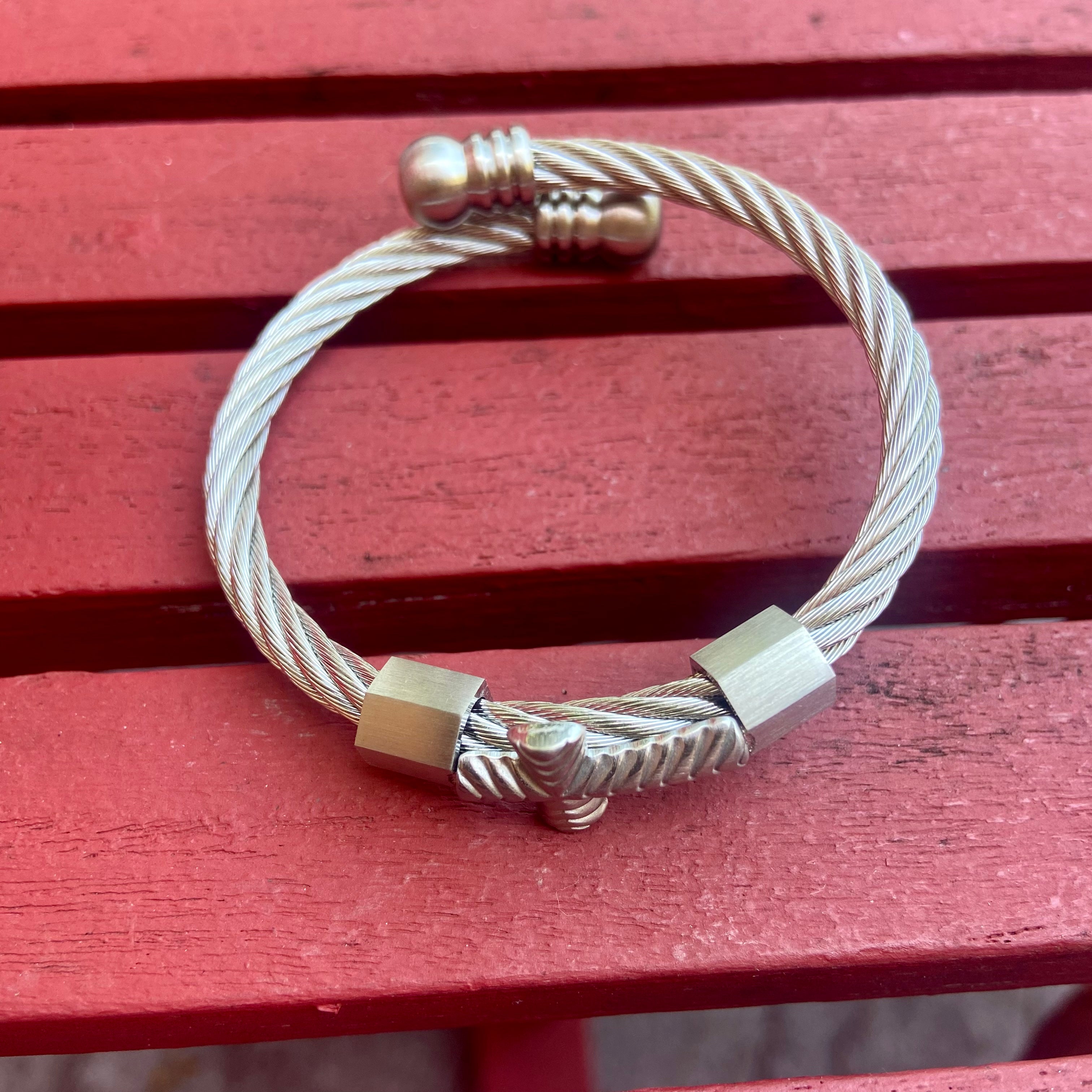 Twisted Cross Bracelet