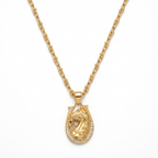Lucky Horse Horseshoe Pendant Necklace